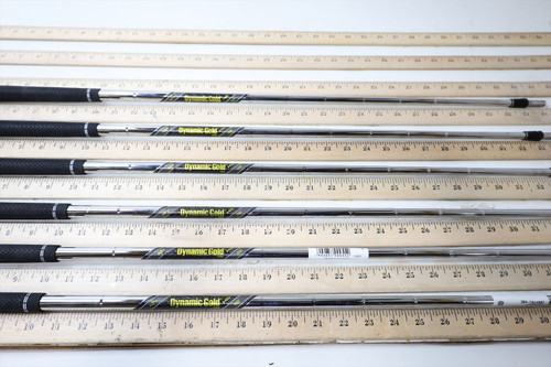 True Temper Dynamic Gold Mid 115 Stiff 34.25-36.25 Iron Shaft Set Pulls 6Pc 5424