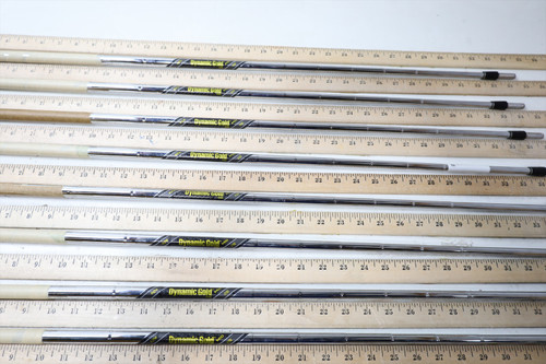 True Temper Dynamic Gold Mid 115 Stiff 34.25-37.25 Iron Shaft Set Pulls 8Pc 3010