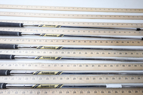 True Temper Dynamic Gold Ti X-Stiff 34.25-36.75 Iron Shaft Set Pulls 6Pc 7579