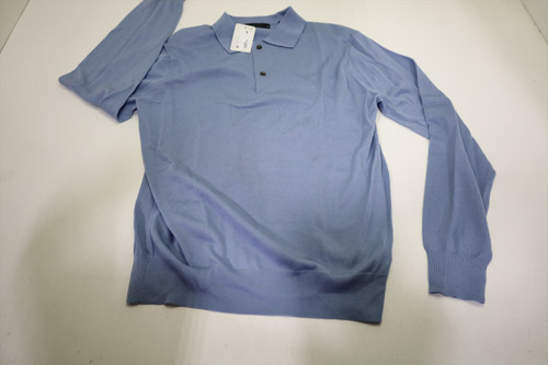 Greyson Golf Polo Wool Sweater  Mens Size  Medium Sky   New INV12720600