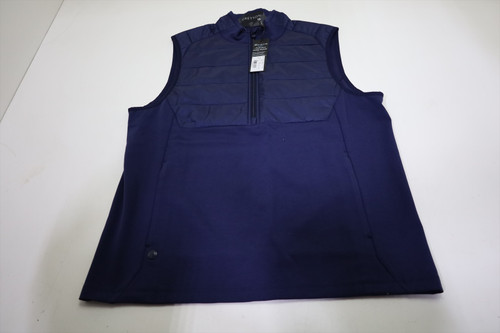 Greyson Gratiot Hybrid 1/4 Zip Vest Mens Size Medium Maltese Blue INV12670646