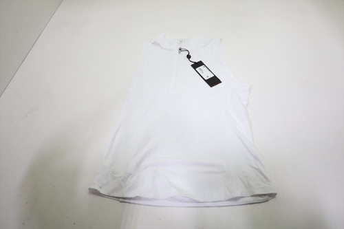 Greyson Sleeveless Halley II Quarter Zip Polo Womens Small Arctic INV12689523