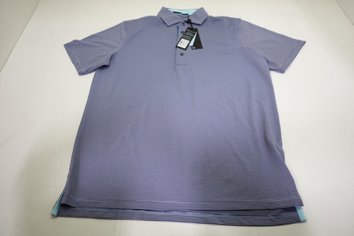 Greyson Golf Saranac Polo Mens Size Medium Heron/Mulberry New INV12689145