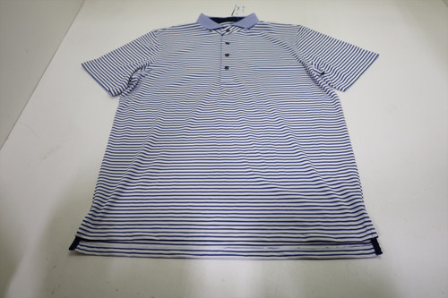Greyson Hancock Stripe Polo Mens Medium Arctic/Maltese Blue/Seahorse INV12678849