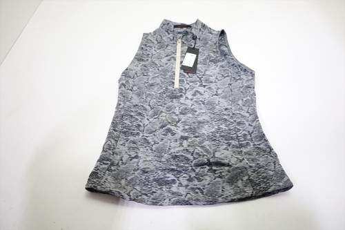 Greyson Wolf Scaless Jacquard Halley Polo Womens Small Sand Multi INV12677504