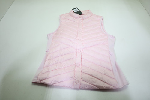 G/Fore DOWN QUILTED TAFFETA TECH Vest Womens Size Small BLUSH New INV12859760