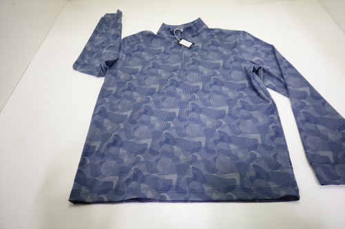 Johnnie-O Dowell_SMS Medrino Wool Pullover Mens Size Medium Lake New INV13005242