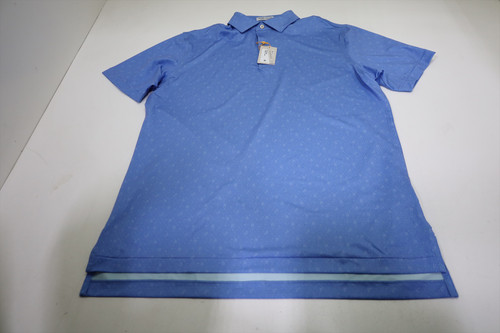 Peter Millar Golf Print Polo Mens Size Medium BLEBD New INV12911805