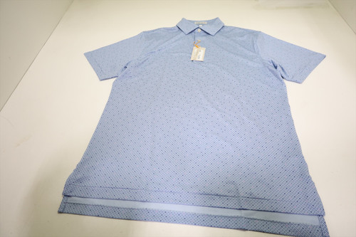 Peter Millar Golf Print Polo Mens Size Medium STRMB New INV12913186
