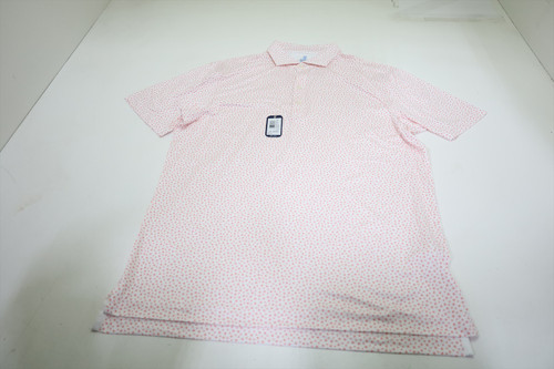 Johnnie-O Golf Plumeria_SMS Polo Mens Size Medium Azalea New INV12987282