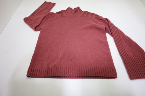 Johnnie-O Simone_SMS 90% Wool Sweater Womens Small Roan Rouge New INV13004669