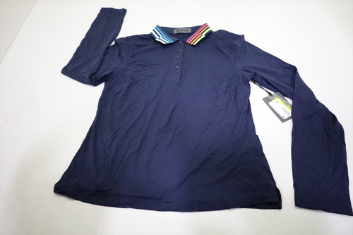 G/Fore Golf Long Sleeve Polo Womens Size Small TWLT New INV12779167