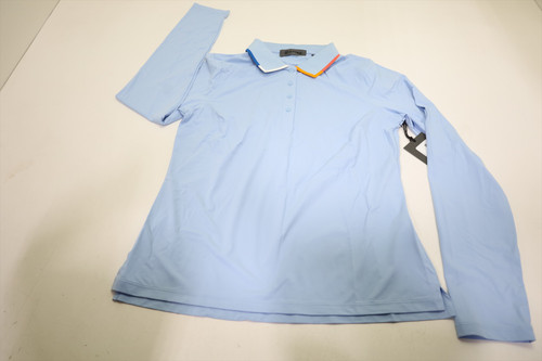 G/Fore Golf Long Sleeve Polo Womens Size Small BAJA New INV12795446