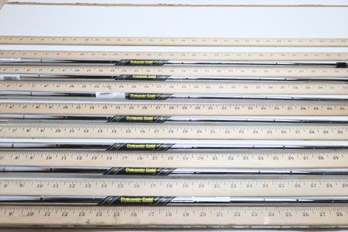 True Temper Dynamic Gold Mid 115 X100 34"-37.25" Iron Shaft Set Pulls .355 67047