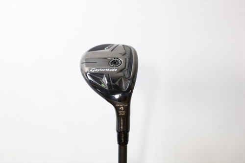 Taylormade Qi35 Rescue 22° 4 Hybrid Stiff Flex Hzrdus Smoke Black Good
