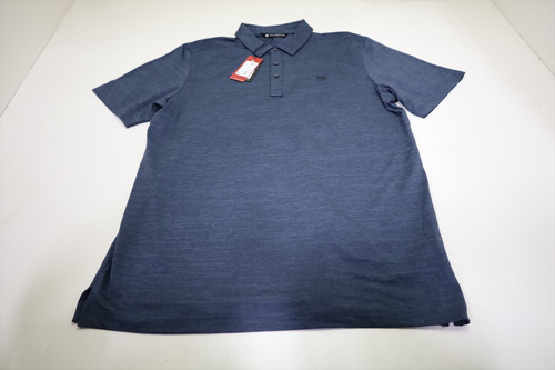 Travis Mathew The Heater Polo Mens Size Large Vintage Indigo/Black INV13049604