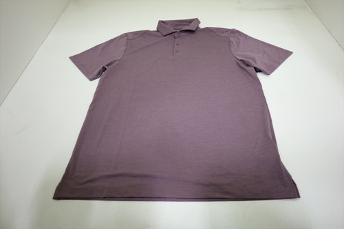 Travis Mathew Heather Active Polo No Logo Polo Mens Large Moonscape INV13050040