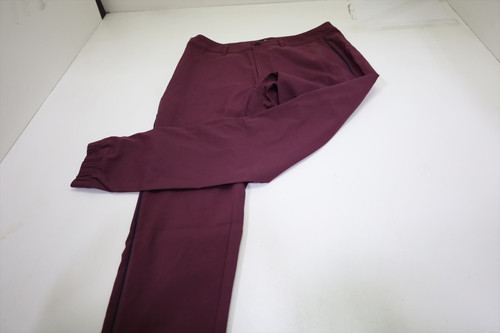 New Travis Mathew Sport Mode Jogger Pants Mens Size W34 Mauve Wine INV13027264