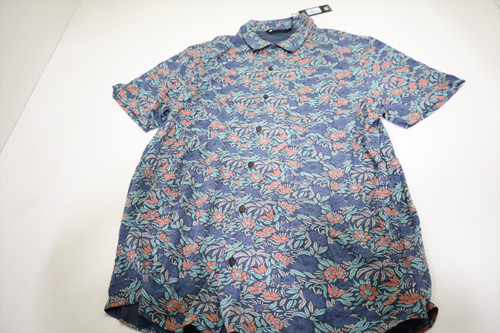 Travis Mathew Day Cruise Button Up Polo Mens Large Mood Indigo INV13050162