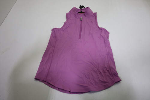 Greyson Sleeveless Vesta Mock Neck Top Polo Womens Size Small Peony INV12689067