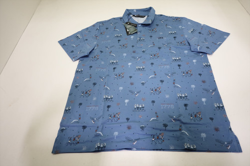 Travis Mathew Comfortknit Festival Polo Mens Size Large Coronet New INV13051035