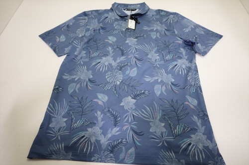 Travis Mathew Featherweight Reserv Polo Mens Size Large Blue Horizor INV13051811