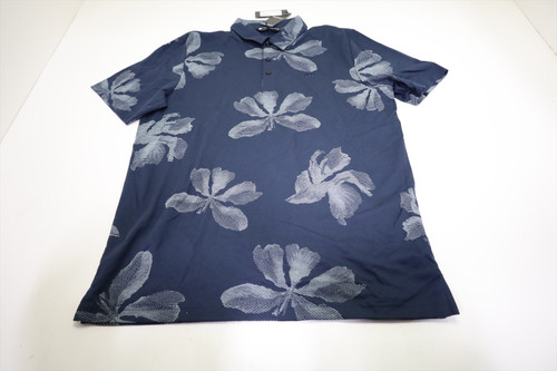 Travis Mathew Tropical Tour Polo Mens Size Large Total Eclipse New INV13027644