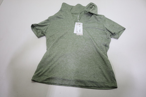 Travis Mathew Skyloft Light SS Polo Womens Small Heather Oil Green INV13049183