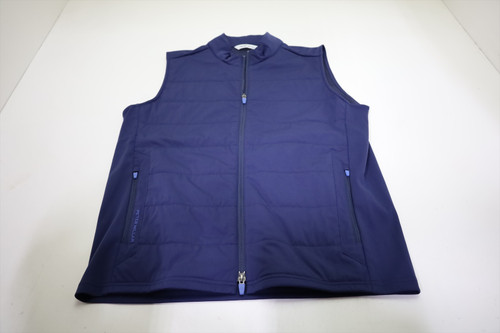 Peter Millar Golf Full Zip Vest  Mens Size  Medium NAV Regular  New INV13083718