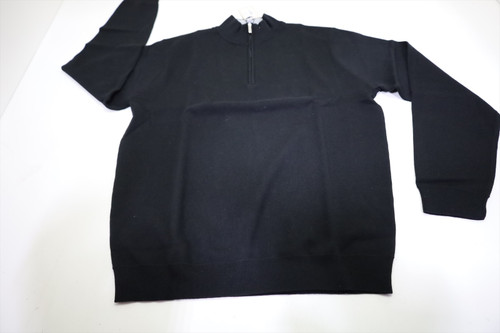 Peter Millar 1/4 Zip Sweater Mens Size Medium BLK 1/4 Zip Sweater INV13081266