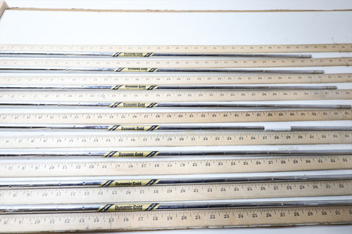 True Temper DG Tour Issue X-Stiff 34-37.25" Iron Shaft Set Pulls 8Pc .355 777207