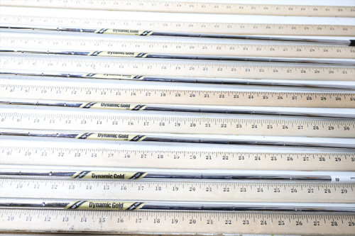 True Temper Dynamic Gold Tour Issue Stiff 33.75-36.75" Iron Set Pulls 7Pc  7274