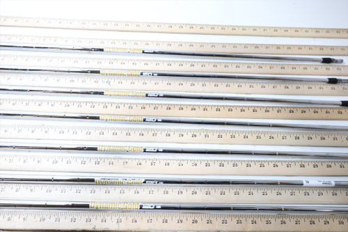 True Temper Dynamic Gold 120 Stiff 33.25-36.25" Iron Shaft Set Pulls 7Pc 848609