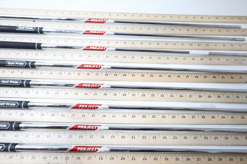 Project X Rifle Red 6.0 Stiff 34.75-37.25" Iron Shaft Set Pulls 8Pc .355 2837627