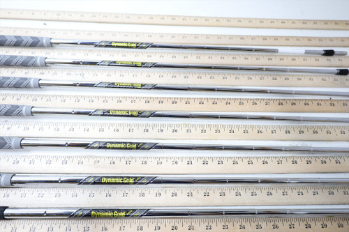 True Temper DG Mid 115 Stiff 34.5-37.25" Iron Shaft Set Pulls 7Pc .355 12866718