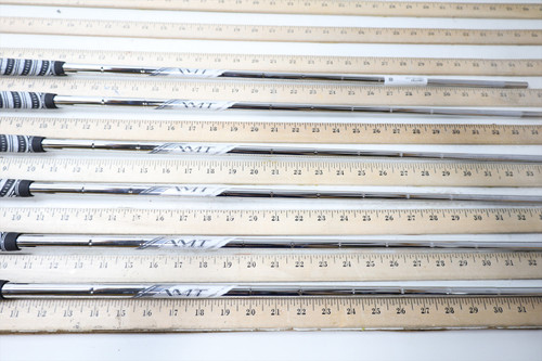 True Temper Amt Silver Stiff 34.25-37" Iron Shaft Set Pulls 6Pc .355 12847764