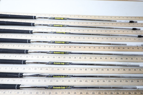 True Temper Dynamic Gold Mid 100 Stiff 34-37.5" Iron Shaft Set Pulls 8Pc 847995