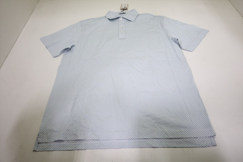 Peter Millar Golf Pattern Polo  Mens Size  Medium RDYBL Regular  New INV13096422
