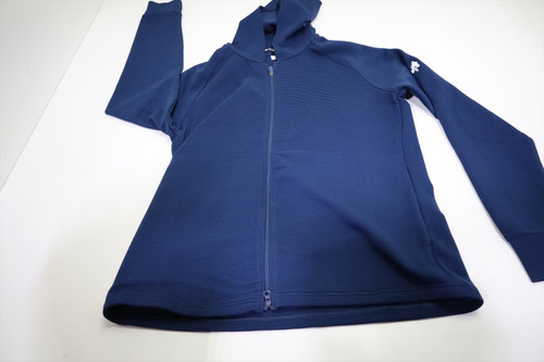 FootJoy W Full Zip Ottoman Hoodie Jacket Womens Medium Navy W/Logo INV13071366