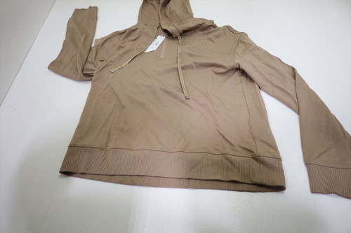 Travis Mathew Friday Ponte Hood Pullover Womens Medium Natural INV13045715