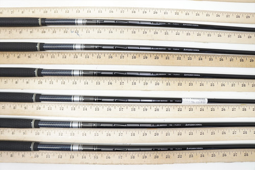 Mitsubishi Tensei Av White 55 Senior 34.75"-37.25" 6P Iron Shaft Set PULLS .370