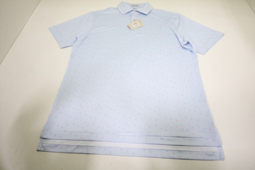 Peter Millar Golf Pattern Polo  Mens Size  Medium W/STB Regular  New INV13086475