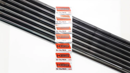 Uncut KBS $-Taper Black PVD 125g STIFF+ 37.5-40" 4-PW Iron Shaft Set PULLS .355