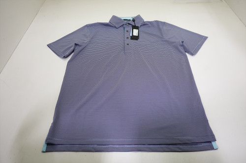 Greyson Golf Saranac Polo Mens Size Medium Heron/Mulberry New INV13146421