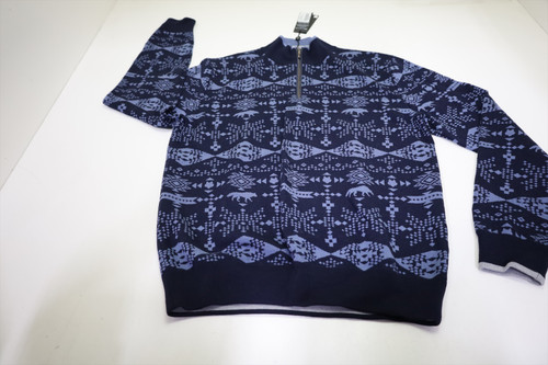 Greyson Wool Sweater Mens Medium Maltese Blue/Vintage Indigo INV13204940