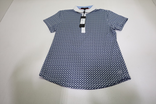 Greyson Golf Chain Linked Scarlett Polo Womens Size Small Arctic New INV13114465