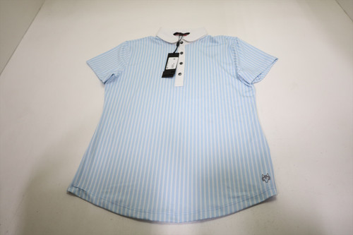 Greyson Golf Windsor Stripe Scarlett Polo Womens Size Small Air New INV13104726