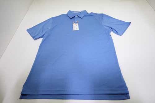 Peter Millar Golf Solid Polo  Mens Size  Medium ETIDE Regular  New INV13309722