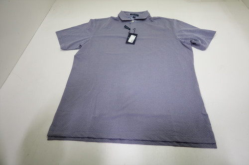 Peter Millar Golf Pattern Polo  Mens Size  Medium NAV Regular  New INV13165562