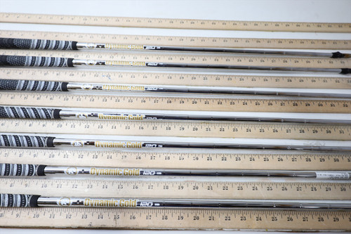 True Temper Tour Issue Dynamic Gold 120 X100 34-37 Iron Shaft Pulls 7Pc 1101067